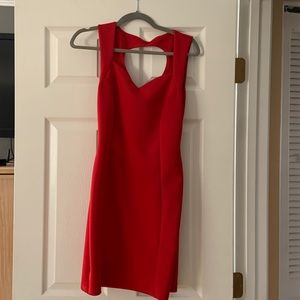 Red scuba dress (M).